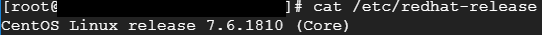 # cat/etc/redhat-release