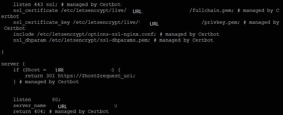 vim /etc/conf.d/default.conf