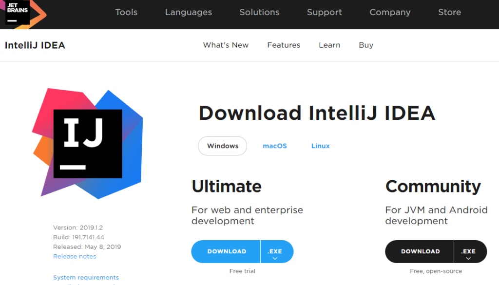 IntelliJ Download