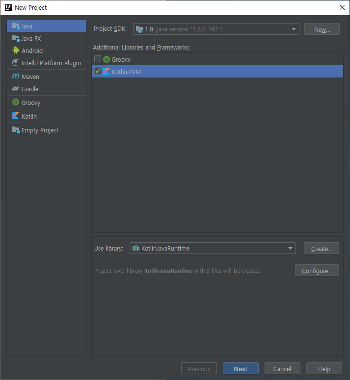 IntelliJ Create Project 2