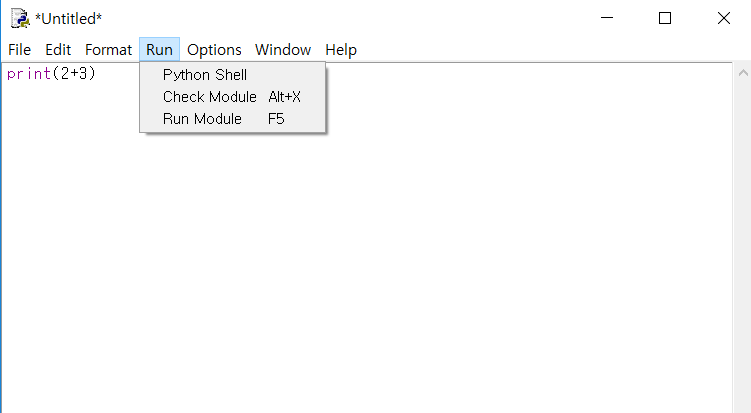 Run Module