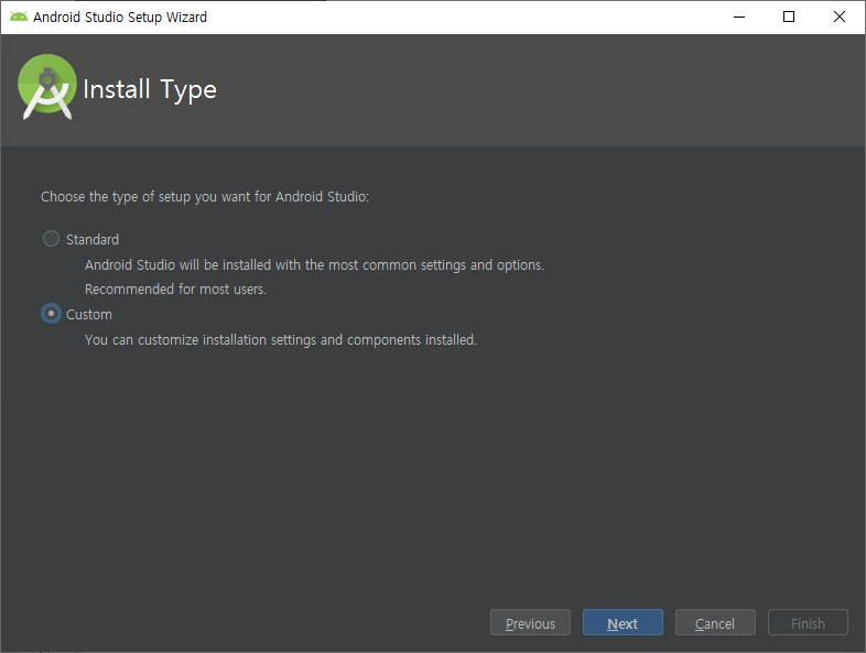 Android Studio Setup Wizard 2