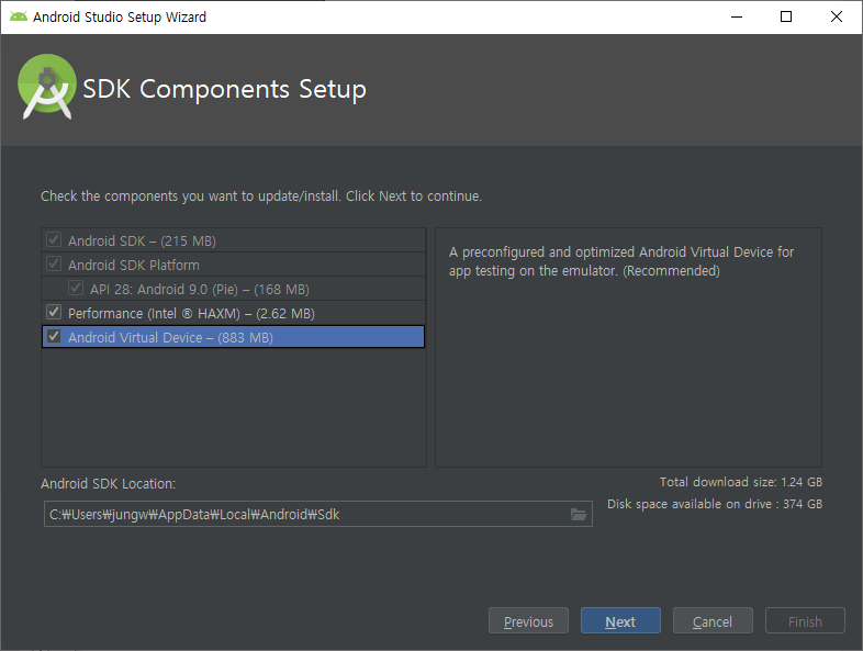 Android Studio Setup Wizard 4