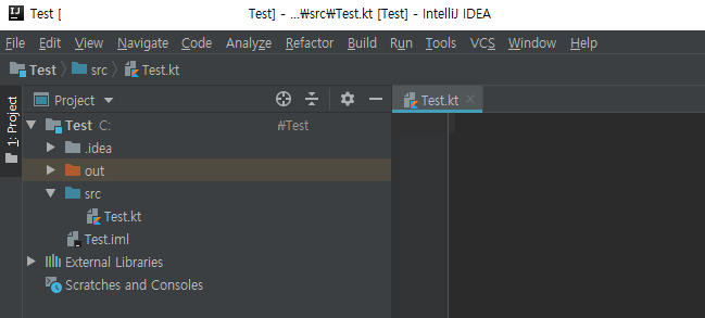 IntelliJ kotlin File 1