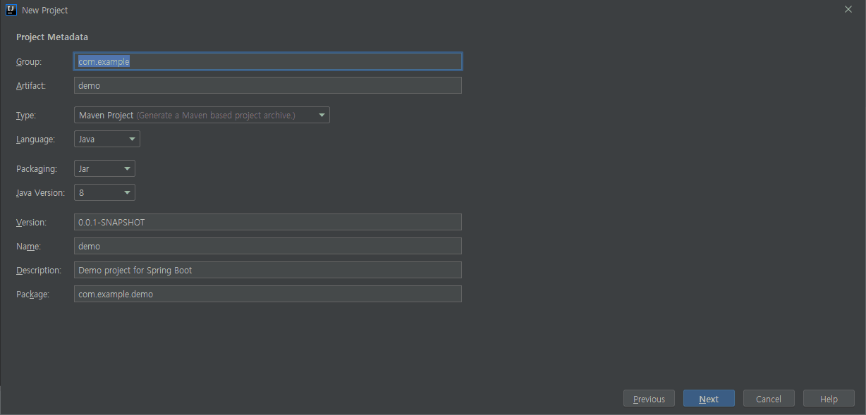 Project MetaData